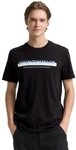 TOM TAILOR Denim Rundhalsshirt mit Logofrontprint