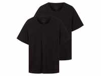 TOM TAILOR T-Shirt mit V-Ausschnitt, schwarz