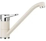 Blanco K&uuml;chenarmatur WEGA II SILGRANIT-Look Einhebelmischer Softwei&szlig;/Chrom,