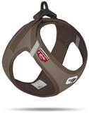Curli Hunde-Geschirr Clasp Vest Geschirr Cord braun
