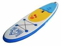 HOMCOM SUP-Board Aufblasbares Surfbrett mit Paddel blau|weiß