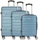NOWI Trolleyset Bergamo, 4 Rollen, (3-teilig, 3 tlg), ABS