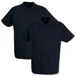 G&Ouml;TZBURG Unterziehshirt (Set, 2-St) V-Ausschnitt Baumwolle schwarz S