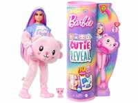 Barbie Anziehpuppe Cutie Reveal, Kuschelweich Serie - Teddybär, bunt