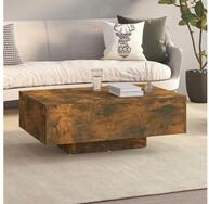 vidaXL Couchtisch vidaXL Couchtisch R&auml;uchereiche 85x55x31 cm Holzwerkstoff