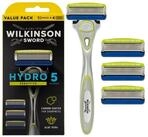 Wilkinson Nassrasierer Wilkinson Sword Hydro 5 Sensitive Rasierer + 4...