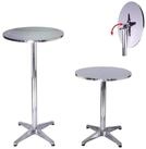 TRUTZHOLM Stehtisch 2in1 Alu h&ouml;henverstellbar 70/115cm &Oslash;60cm Bistrotisch...
