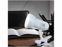 Globo Klemmleuchte Strahler weiß schwenkbar, Schreibtischlampe Tischleuchte...