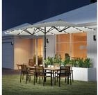 Outsunny Sonnenschirm Mit LED Doppelsonnenschirm Terrassenschirm mit...