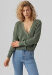 Vero Moda Strickjacke VMNEWLEXSUN LS SHORT V-NECK CAR GA NOOS mit Knopfleiste
