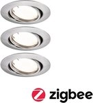 Paulmann LED Einbauleuchte Base 3x430lm 230V, LED fest integriert, Warmwei&szlig;,...