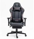 TRISENS Gaming-Stuhl Leo Gaming Stuhl mit Fu&szlig;st&uuml;tze und 4D-Armlehnen chair