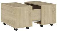 vidaXL Ablagetisch, Couchtisch Sonoma-Eiche 60x60x38 cm Holzwerkstoff