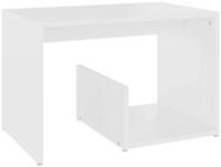 vidaXL Beistelltisch, Ablagetisch Wei&szlig; 59x36x38 cm Holzwerkstoff