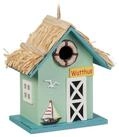 relaxdays Vogelhaus Deko Vogelhaus Strandhausstil