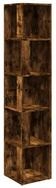 vidaXL Eckregal Eckregal R&auml;uchereiche 33x33x164,5 cm Holzwerkstoff, 1-tlg.