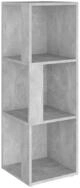 vidaXL Eckregal Eckregal Betongrau 33x33x100 cm Holzwerkstoff, 1-tlg.