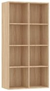 vidaXL B&uuml;cherregal, Buchregal/Sideboard Sonoma-Eiche 66&times;30&times;130 cm Holzwerkstoff