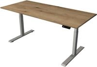 KERKMANN Schreibtisch Steh-/Sitztisch Move 2 elektrisch Fu&szlig; silber 180x80x63-127cm
