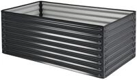 Floraworld Hochbeet, Pflanzkasten rechteckig anthrazit aus Metall 150 x 60 x 60 cm