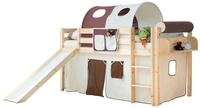 Ticaa Hochbett Rutschbett "Manuel" Kiefer Natur Classic