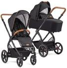 Gesslein Kombi-Kinderwagen Gesslein FX4 Style Kinderwagen Set mit Babywanne black