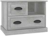 vidaXL Nachtkommode vidaXL Nachttisch Betongrau 60x39x45 cm