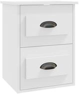 vidaXL Nachttisch Wand-Nachttisch Wei&szlig; 41,5x36x53 cm (1-St)