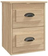 vidaXL Nachttisch Wand-Nachttisch Sonoma-Eiche 41,5x36x53 cm (1-St)