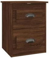 vidaXL Nachttisch Wand-Nachttisch Braun Eichen-Optik 41,5x36x53 cm (1-St)