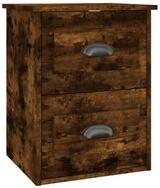 vidaXL Nachttisch Wand-Nachttisch R&auml;uchereiche 41,5x36x53 cm (1-St)