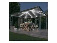 vidaXL Pavillon mit LED-Lichterkette 400 x 300 cm anthrazit (3070341)