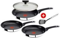 Tefal Pfannen-Set Jamie Oliver E43510 Pfannenset 20,26,28cm + Deckel 28cm alle