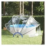 vidaXL Pool&uuml;berdachung, Pool-Kuppel 440x220 cm