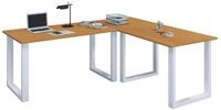 VCM Schreibtisch U Schreibtisch Eckschreibtisch L Form 130x130x50 (1-St),