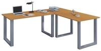 VCM Schreibtisch U Schreibtisch Eckschreibtisch L Form 130x130x50 (1-St),