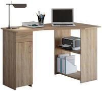 VCM Schreibtisch Holz Eckschreibtisch Schreibtisch B&uuml;rotisch Linzia (1-St),