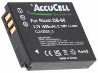 AccuCell AccuCell Akku passend für Ricoh DB-60, DB-65, Caplio R3, R30, GR Akku...