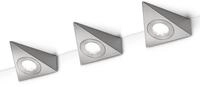 TRIO Leuchten LED Unterbauleuchte, LED fest integriert, Warmwei&szlig;, 3er Set