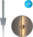 n&auml;ve LED Wandleuchte "TREVOR", LED fest integriert, Warmwei&szlig;, nickel-matt,