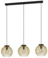 EGLO H&auml;ngeleuchte VENEZUELA Pendellampe, Esszimmerlampe, Metall, schwarz, gold, E27,