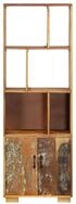 vidaXL B&uuml;cherregal NA B&uuml;cherregal 60x35x180 cm Altholz Massiv