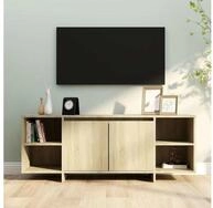vidaXL TV-Board vidaXL TV-Schrank Sonoma-Eiche 130x35x50 cm Holzwerkstoff