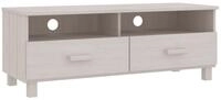 vidaXL TV-Schrank TV-Schrank HAMAR Wei&szlig; 106x40x40 cm Massivholz Kiefer (1-St)