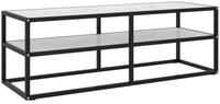 vidaXL TV-Schrank TV-Schrank Schwarz mit Hartglas Marmor-Optik 120x40x40 cm...
