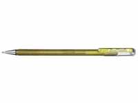 Pentel Gel-Tintenroller Dual Metallic Glitzer 0,5mm metallic-gold transparent,...