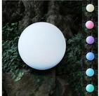 BURI Kugelleuchte Solar-LED-Gartenleuchte Kugel 30cm Leuchtkugel Gartenlampe