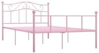 vidaXL Bettgestell, Bettrahmen Rosa Metall 120x200 cm
