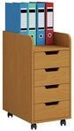 VCM Rollcontainer B&uuml;roschrank Konal H. 74 x B. 40 x T. 50 cm,...