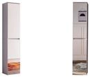 trendteam Garderobenschrank Garderobenschrank Mirror wei&szlig; Spiegel Schuhschrank...